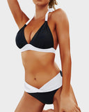Shesways® Vintage Halter Neck Bikini Swimsuit Set