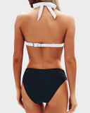Shesways® Vintage Halter Neck Bikini Swimsuit Set