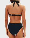 Shesways® Vintage Halter Neck Bikini Swimsuit Set