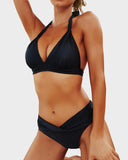 Shesways® Vintage Halter Neck Bikini Swimsuit Set